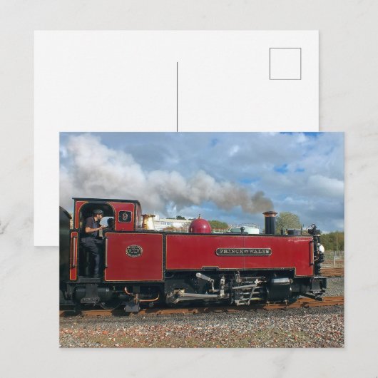 STEAM TRAINS POSTKARTE (Vorne/Hinten)