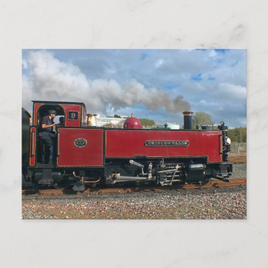 STEAM TRAINS POSTKARTE (Vorderseite)