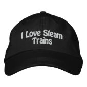 STEAM TRAINS UK BESTICKTE BASEBALLKAPPE (Vorderseite)