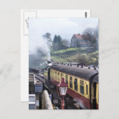 STEAM TRAINS UK POSTKARTE (Vorne/Hinten)