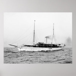 Steam Yacht Emerald, Anfang der 1900er Poster