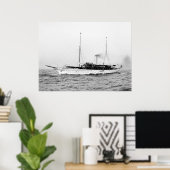 Steam Yacht Emerald, Anfang der 1900er Poster (Heimbüro)