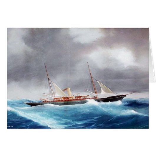 Steam Yacht Margarita 1900er (Vorderseite (Horizontal))