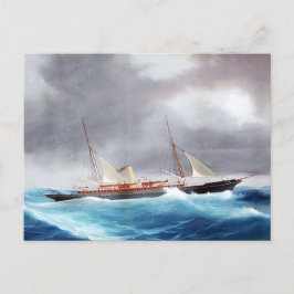 Steam Yacht Margarita 1900er Postkarte