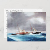 Steam Yacht Margarita 1900er Postkarte (Vorne/Hinten)