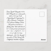 Steam Yacht Margarita 1900er Postkarte (Rückseite)