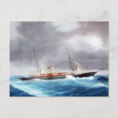 Steam Yacht Margarita 1900er Postkarte (Vorderseite)