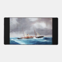 Steam Yacht Margarita 1900er Schreibtischunterlage