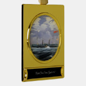 Steam Yacht North Star 1852 Banner-Ornament Gold (Rechts)