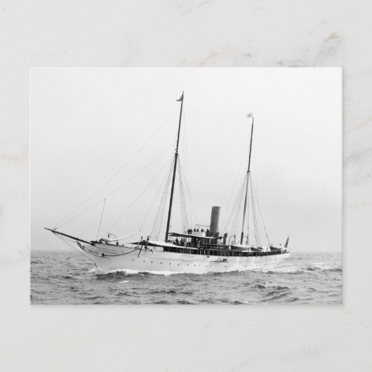 Steam Yacht North Star, Anfang der 1900er Postkarte (Vorderseite)