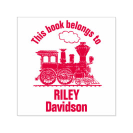 Steam-Zug Name Kinderbibliothek Briefmarke Permastempel