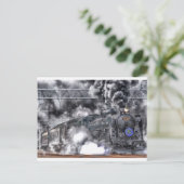 Steambahn-Steampunk-Motor Zielort Postkarte (Stehend Vorderseite)