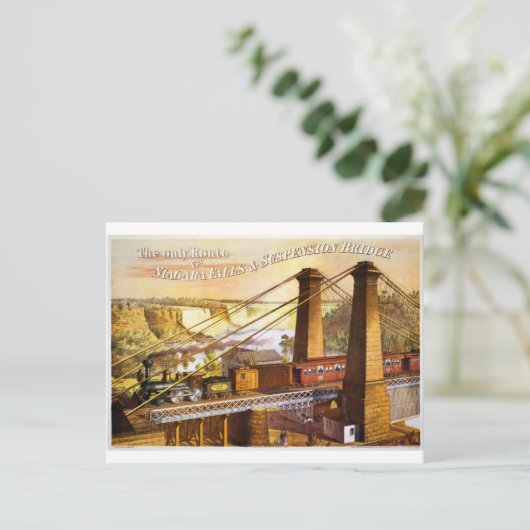 Steambahn-Steampunk-Motor Zielort Postkarte (Stehend Vorderseite)