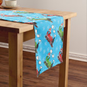 Steambahn Weihnachten Muster Kurzer Tischläufer (Beispiel)