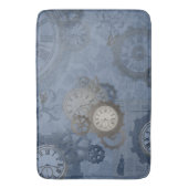 Steamblau drucken Vintag Badematte (Vorderseite Vertikal)