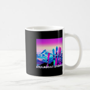 Steamboat bringt Ski Retro 80er Jahre Stil Skifahr Kaffeetasse