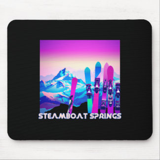 Steamboat bringt Ski Retro 80er Jahre Stil Skifahr Mousepad