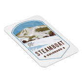Steamboat Colorado Ski Abzeichen Magnet (Rechte Seite)