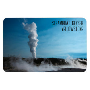 Steamboat Geyser Eruption Yellowstone Magnet