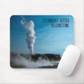 Steamboat Geyser Eruption Yellowstone Mousepad (Mit Mouse)