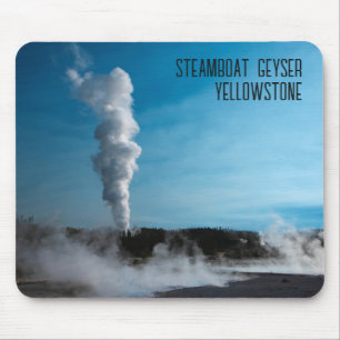 Steamboat Geyser Eruption Yellowstone Mousepad