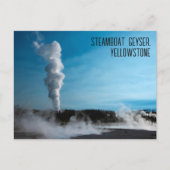 Steamboat Geyser Eruption Yellowstone Postkarte (Vorderseite)