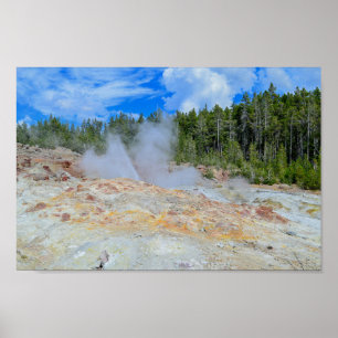 Steamboat Geyser, Yellowstone-Nationalpark Poster