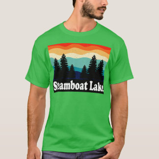 Steamboat Lake Colorado Retro T-Shirt
