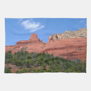 Steamboat Rock in Sedona Arizona Fotografie Geschirrtuch
