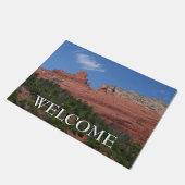 Steamboat Rock in Sedona Fußmatte (Schrägansicht)