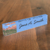 Steamboat Rock in Sedona Namensplakette (Seite)