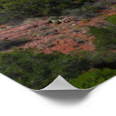 Steamboat Rock in Sedona Poster (Ecke)