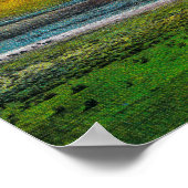 Steamboat Rock, Upper Grand Coulee Dam Poster (Ecke)