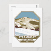 Steamboat Skigebiet Winter Colorado Postkarte (Vorne/Hinten)