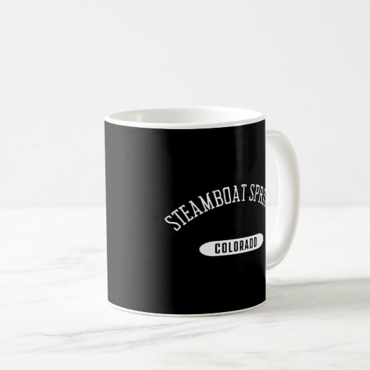 Steamboat Springs CO Classic Style Colorado Kaffeetasse (VorderseiteRechts)