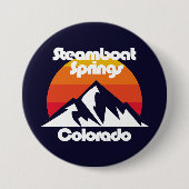 Steamboat Springs Colorado Button (Vorderseite)