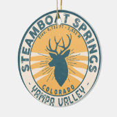 Steamboat Springs Colorado Camping Wandern Keramik Ornament (Links)