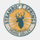 Steamboat Springs Colorado Camping Wandern Keramik Ornament (Hinten)