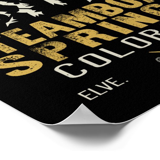 Steamboat Springs Colorado Camping Wandern Poster (Ecke)