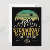 Steamboat Springs Colorado Camping Wandern Postkarte (Vorne/Hinten)