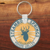 Steamboat Springs Colorado Camping Wandern Schlüsselanhänger (Rückseite)