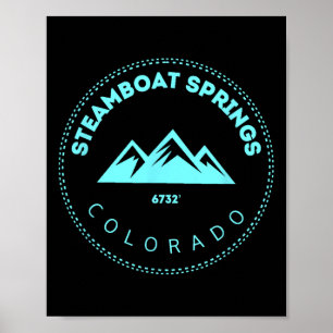 Steamboat Springs Colorado Höhenweg zum Berg Poster