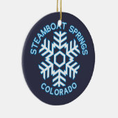 Steamboat Springs, Colorado Keramik Ornament (Rechts)