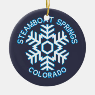 Steamboat Springs, Colorado Keramik Ornament