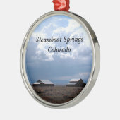 Steamboat Springs, Colorado Ornament Aus Metall (Links)