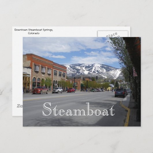 Steamboat Springs Colorado Postcard Postkarte (Vorne/Hinten)