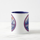 Steamboat Springs Colorado Retro Sunset Souvenirs Tasse (Zentrum)