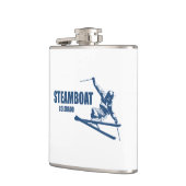 Steamboat Springs Colorado Skier Flachmann (Links)