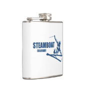 Steamboat Springs Colorado Skier Flachmann (Rechts)