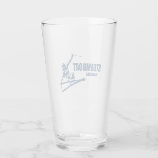 Steamboat Springs Colorado Skier Glas (Rückseite)